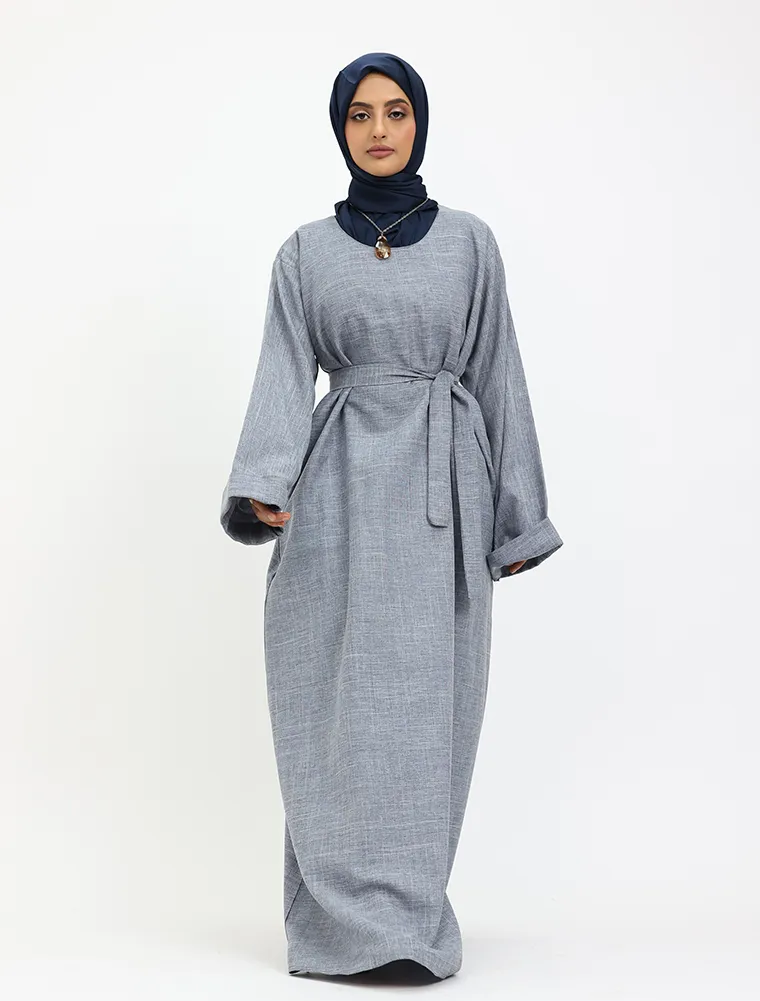 Denim Linen Abaya